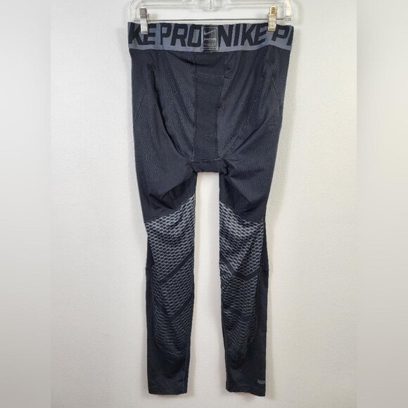 Nike Pro Men's Black Grey Dry Fit Athletic Compression Workout Pants, sz XLarge - Picture 3 of 8